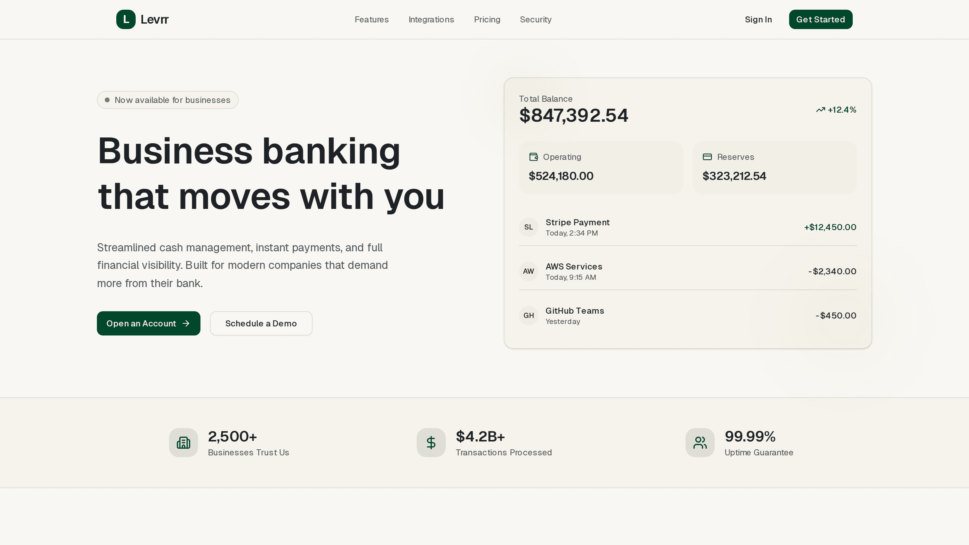 Levrr — project preview screenshot